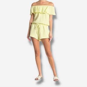 🌸New🌸 Eberjey Off the shoulder Teddy Romper Sz S